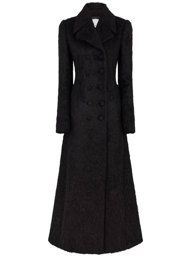 Rabanne double-breasted alpaca-wool coat - Black von Rabanne