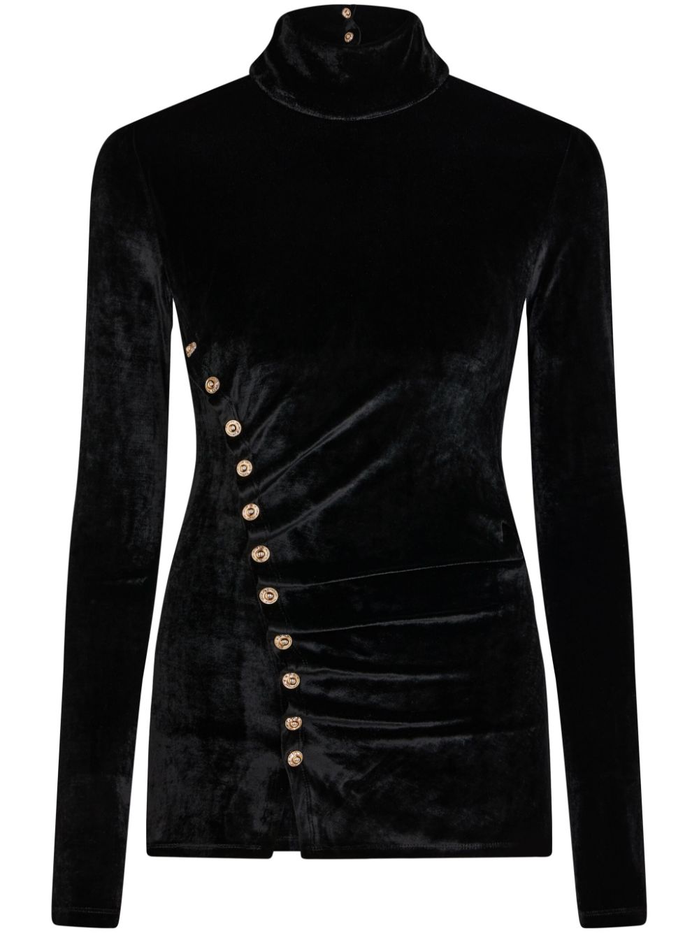 Rabanne draped velvet top - Black von Rabanne