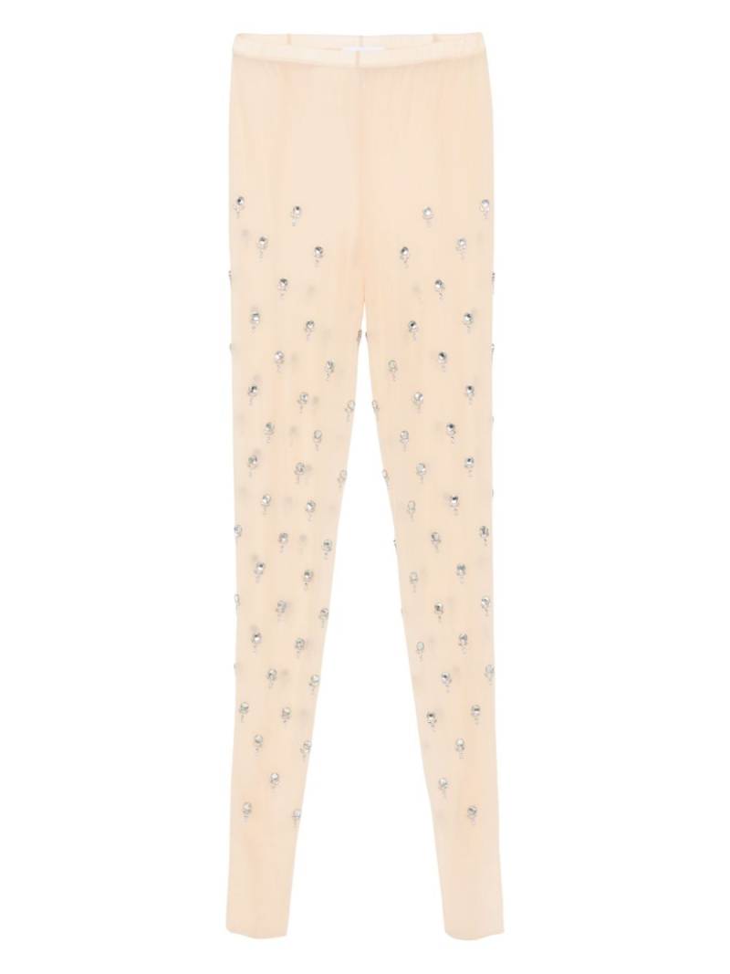 Rabanne embroidered jersey thights - Neutrals von Rabanne