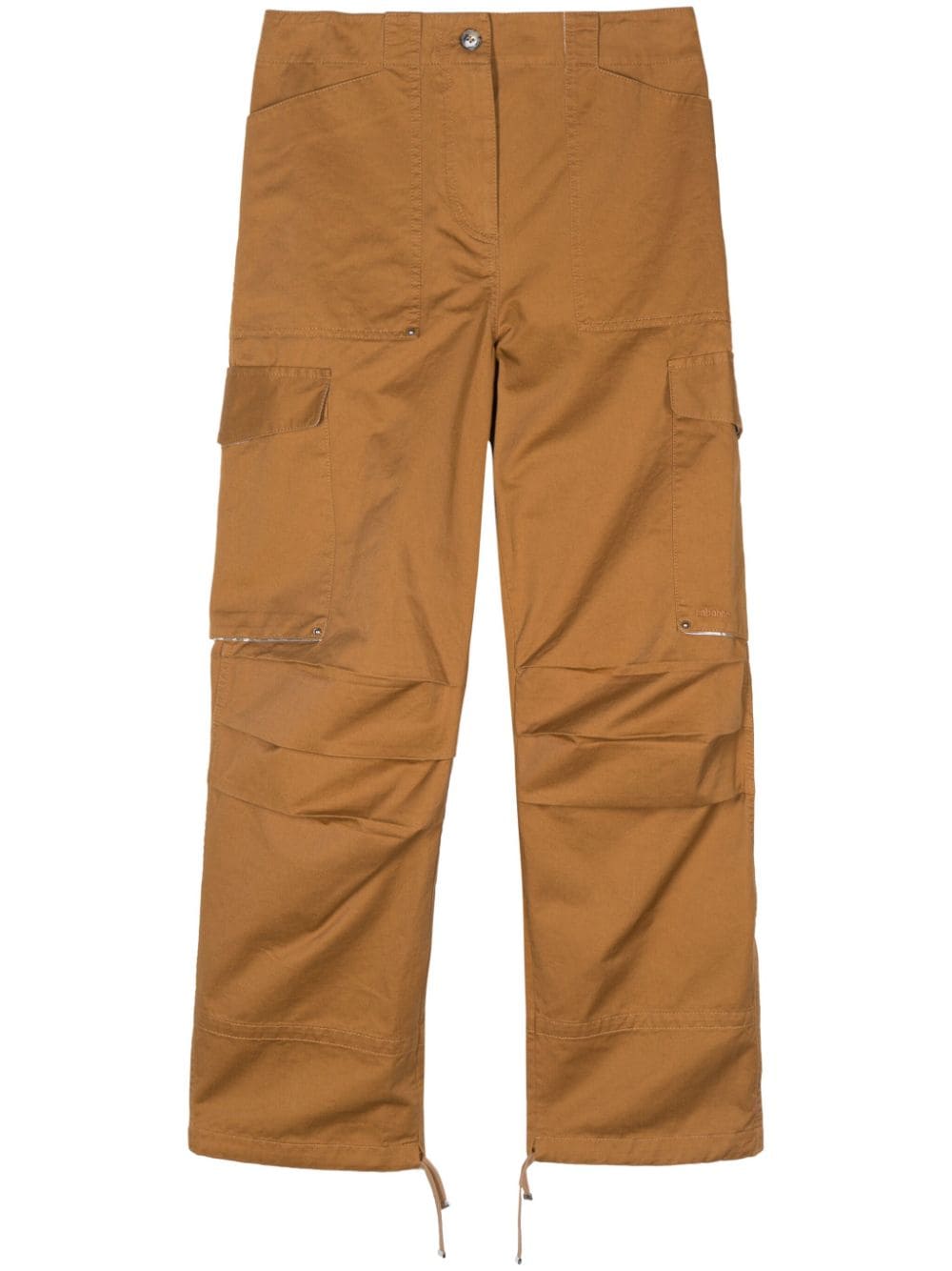 Rabanne embroidered-logo cargo pants - Brown von Rabanne