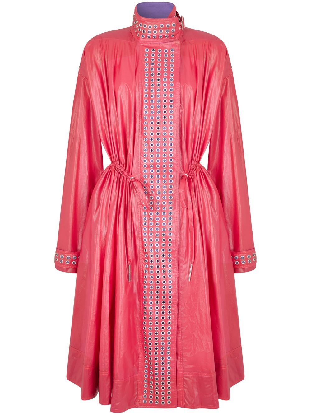 Rabanne eyelet-detail drawstring waist coat - Pink von Rabanne