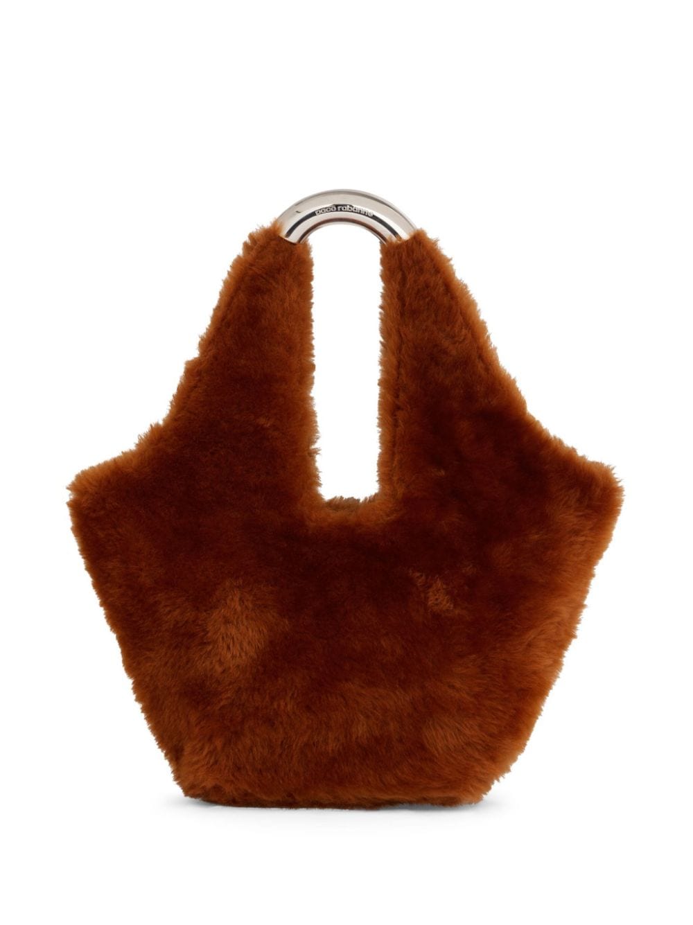 Rabanne faux-fur leather shoulder bag - Brown von Rabanne