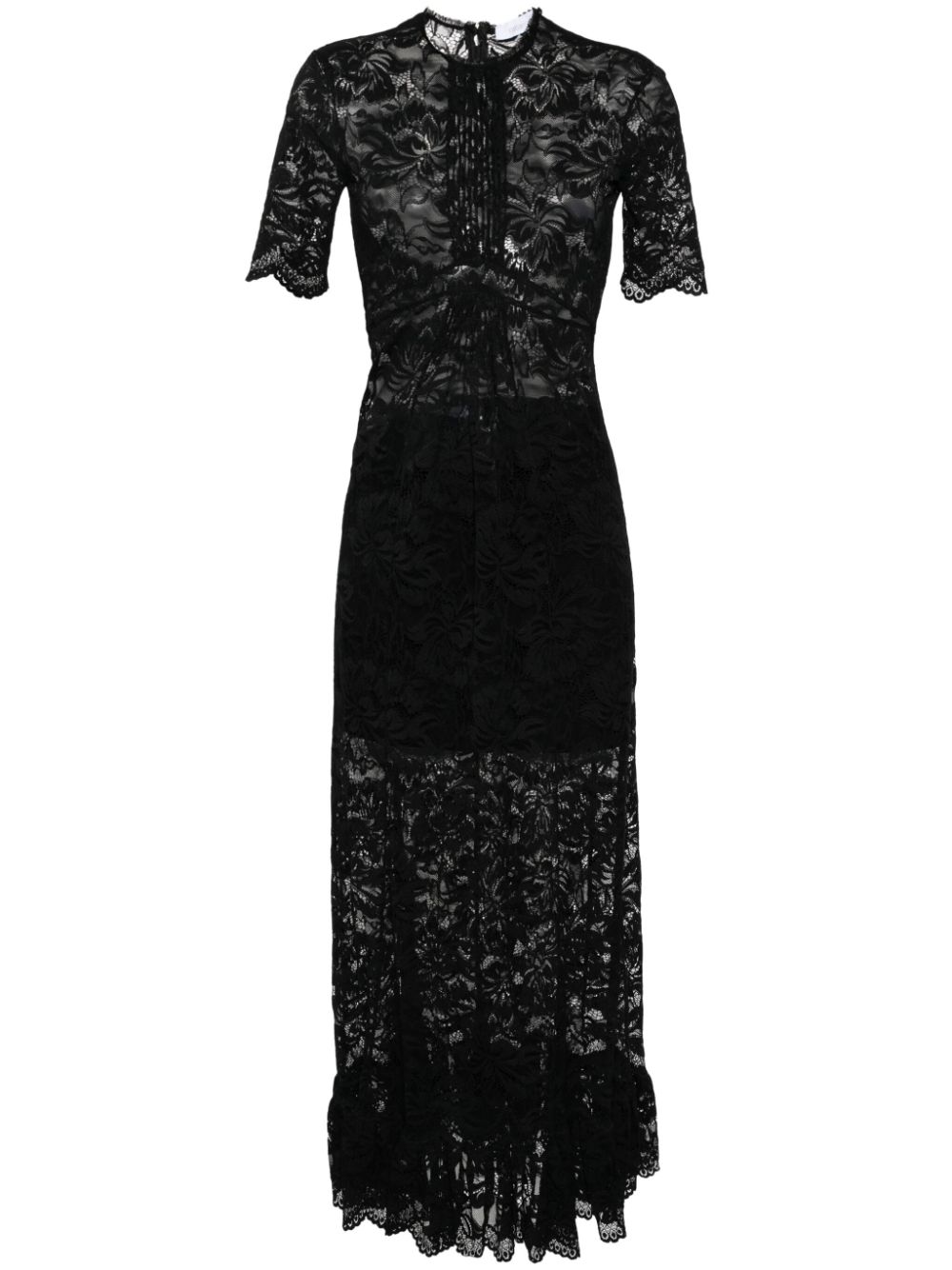 Rabanne floral-lace maxi dress - Black von Rabanne