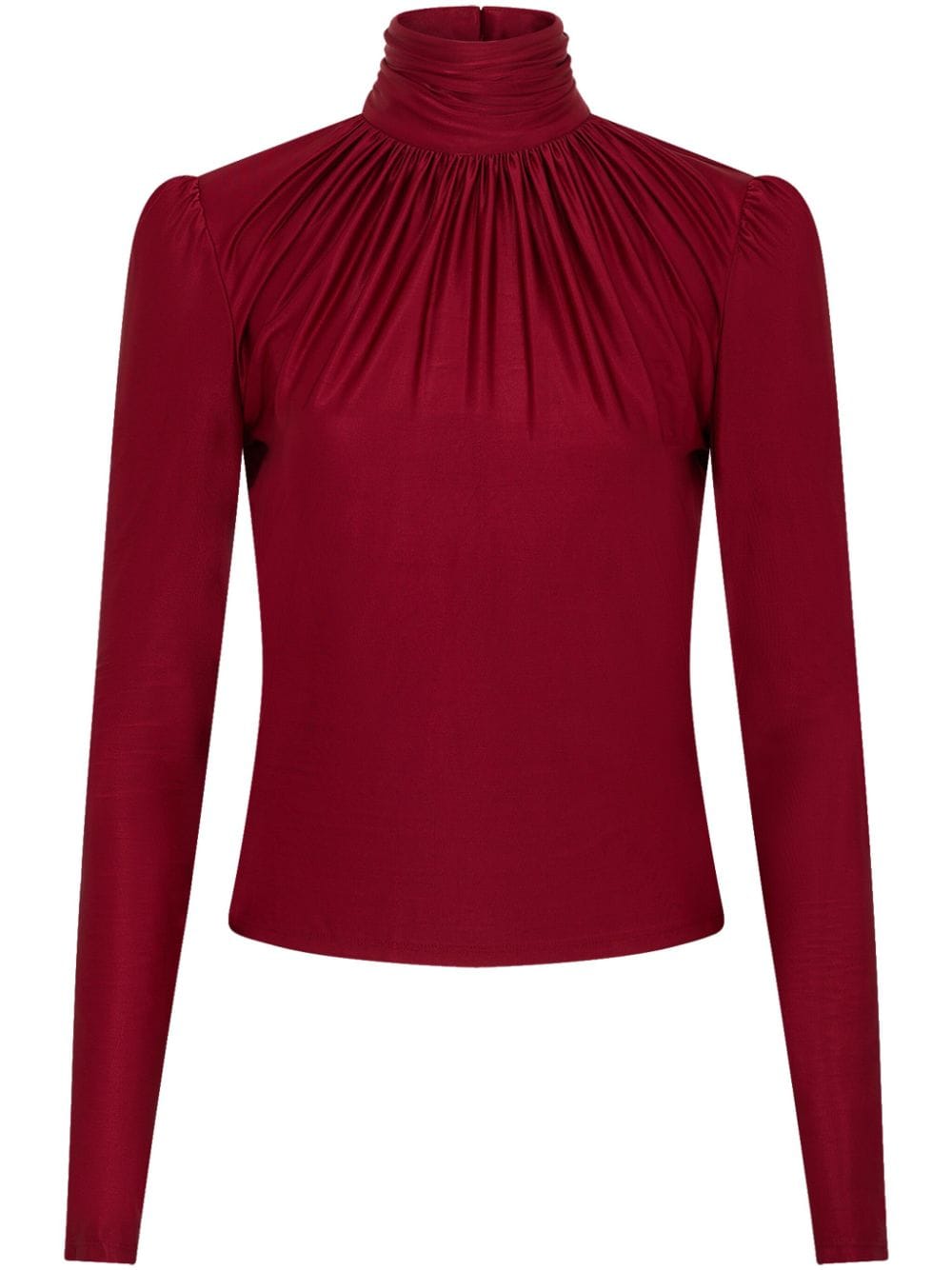 Rabanne high-neck draped top - Red von Rabanne