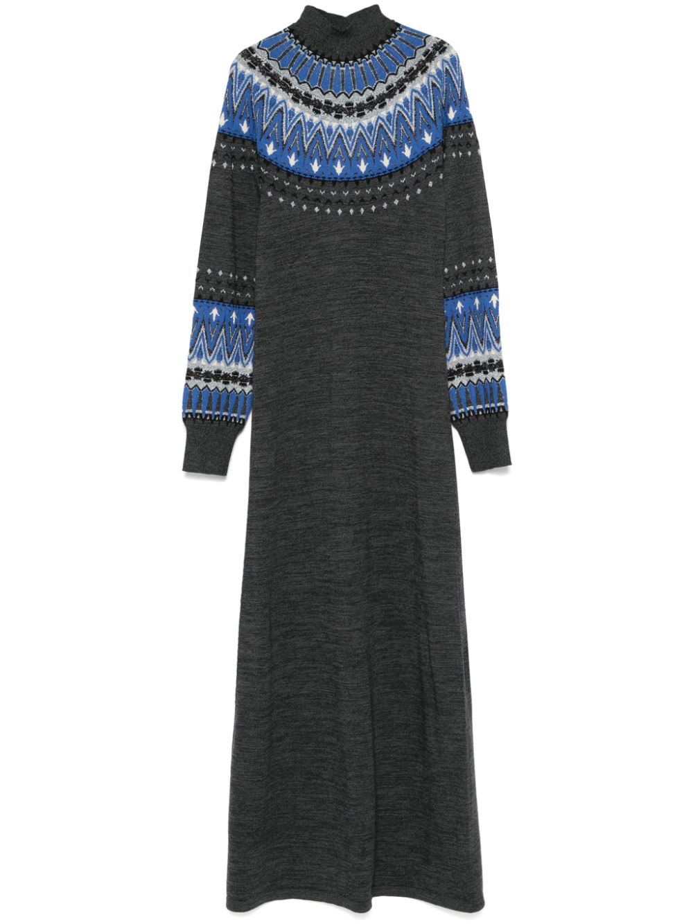 Rabanne intarsia-knit maxi dress - Grey von Rabanne