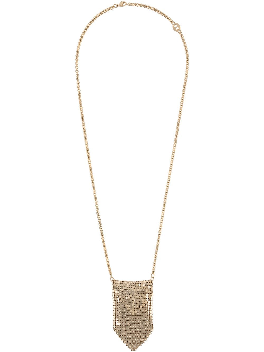 Rabanne mesh pendant necklace - Gold von Rabanne