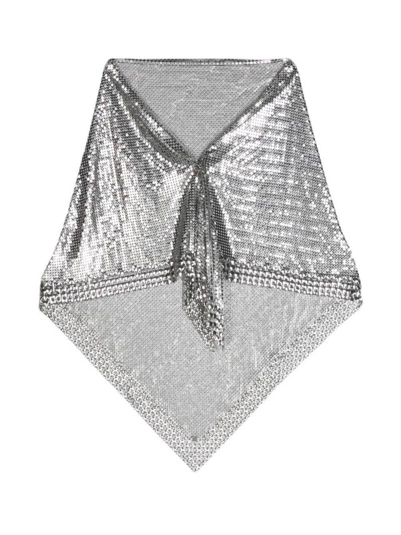 Rabanne metallic chain-mail scarf - Silver von Rabanne