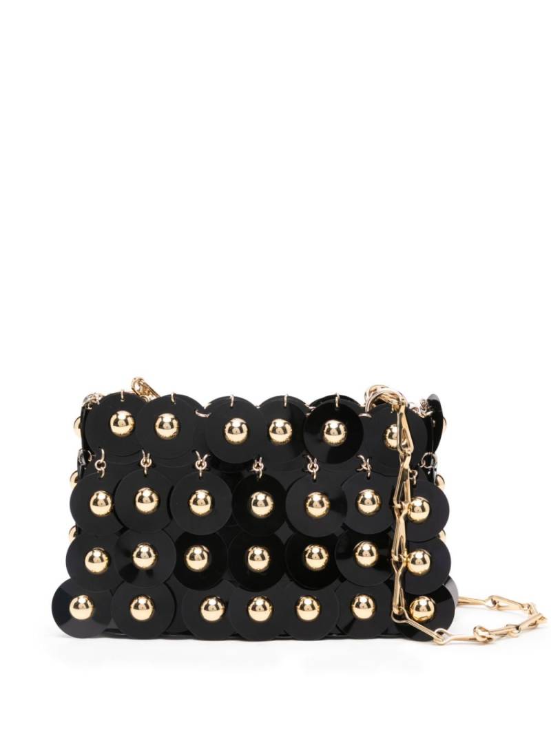 Rabanne nano Sparkler shoulder bag - Black von Rabanne