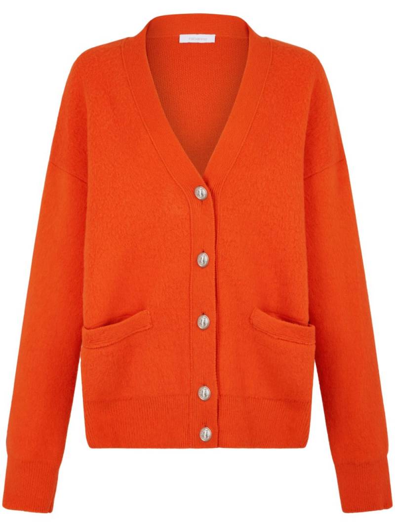 Rabanne oversized wool cardigan - Orange von Rabanne