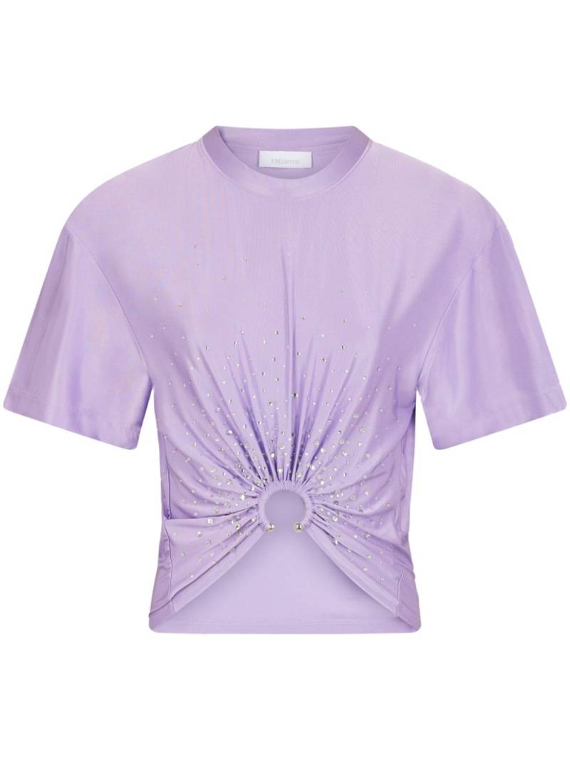 Rabanne piercing T-shirt - Purple von Rabanne