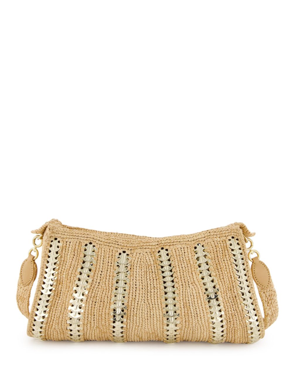 Rabanne raffia shoulder bag - Neutrals von Rabanne