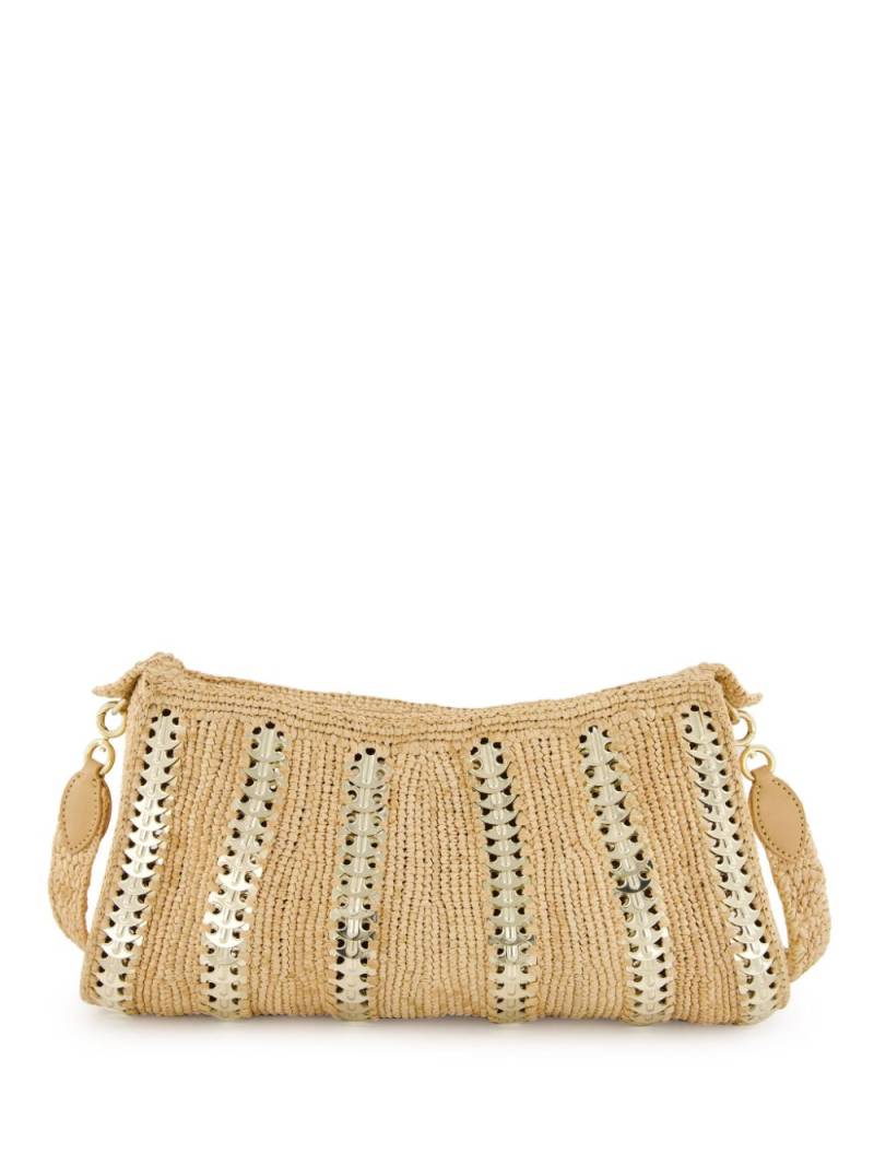 Rabanne raffia shoulder bag - Neutrals von Rabanne