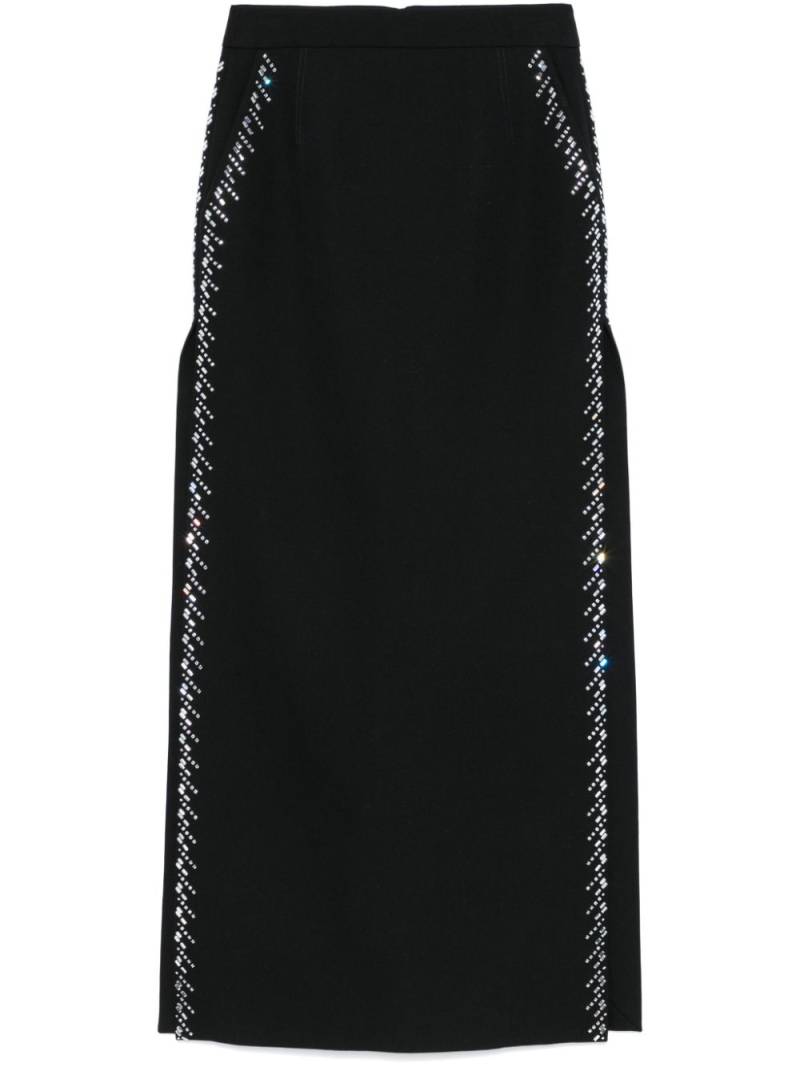 Rabanne rhinestone-embellished maxi skirt - Black von Rabanne