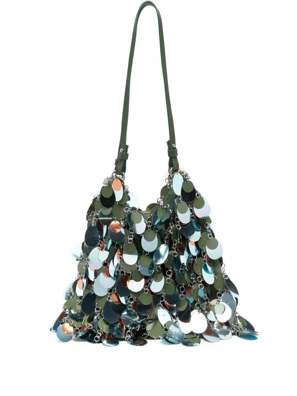 Rabanne sequined shoulder bag - Green von Rabanne