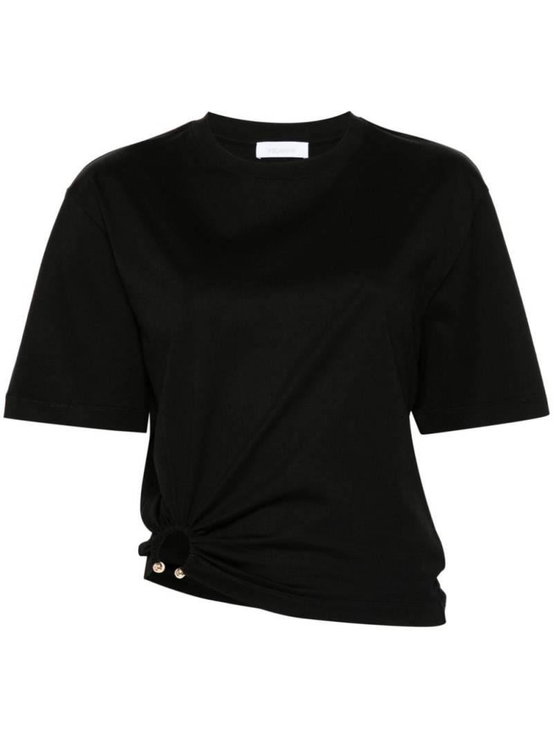 Rabanne signature piercing jersey T-shirt - Black von Rabanne