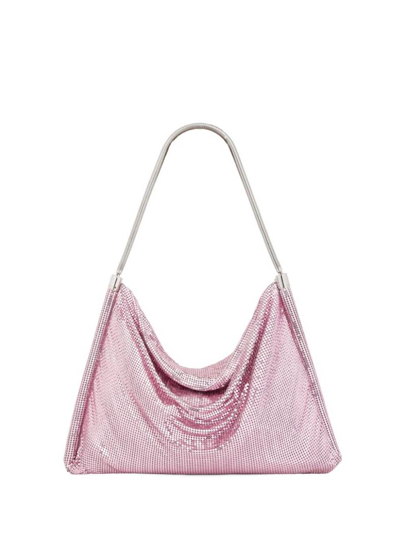 Rabanne slouch-body metallic-finish shoulder bag - Pink von Rabanne