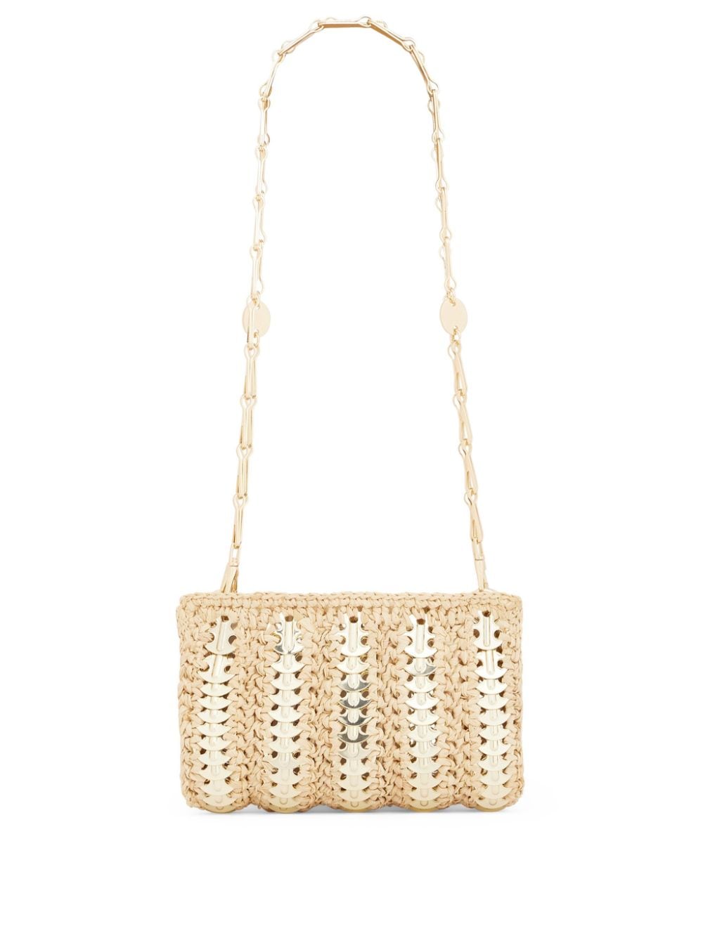 Rabanne small 1969 raffia shoulder bag - Neutrals von Rabanne