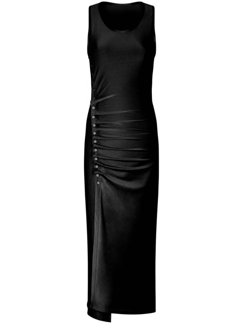 Rabanne stud-detailed sleeveless midi dress - Black von Rabanne