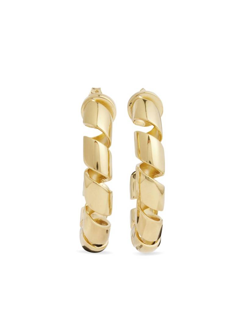 Rabanne twisted hoop earrings - Gold von Rabanne