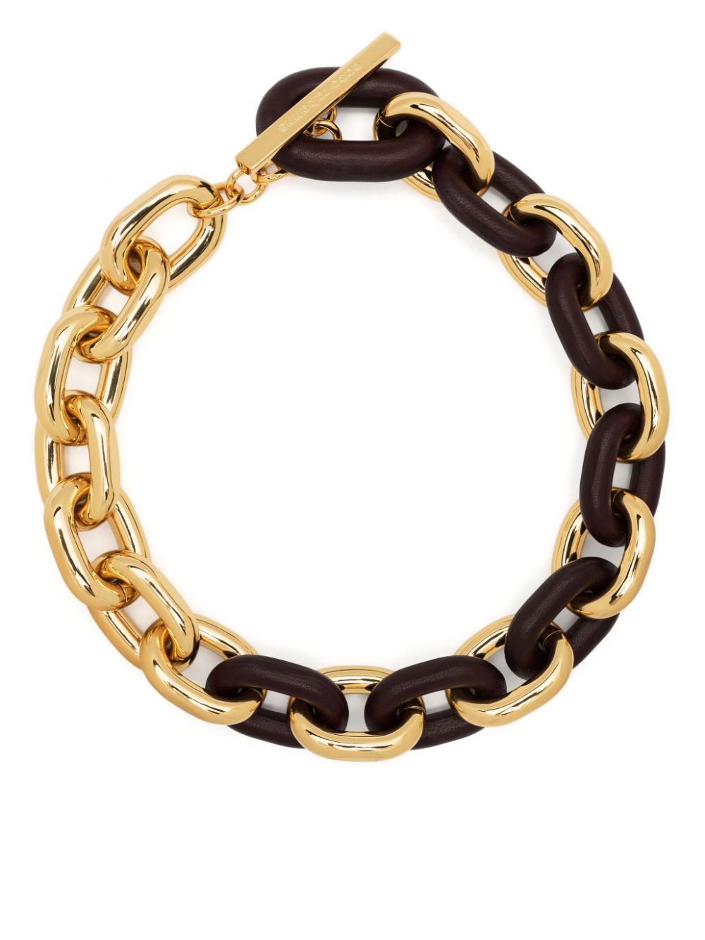 Rabanne two-tone design cable-link chain necklace - Gold von Rabanne
