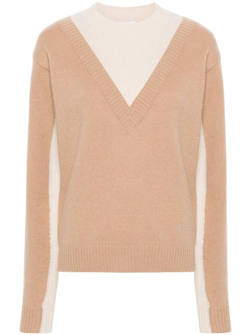 Rabanne two-tone layered jumper - Neutrals von Rabanne