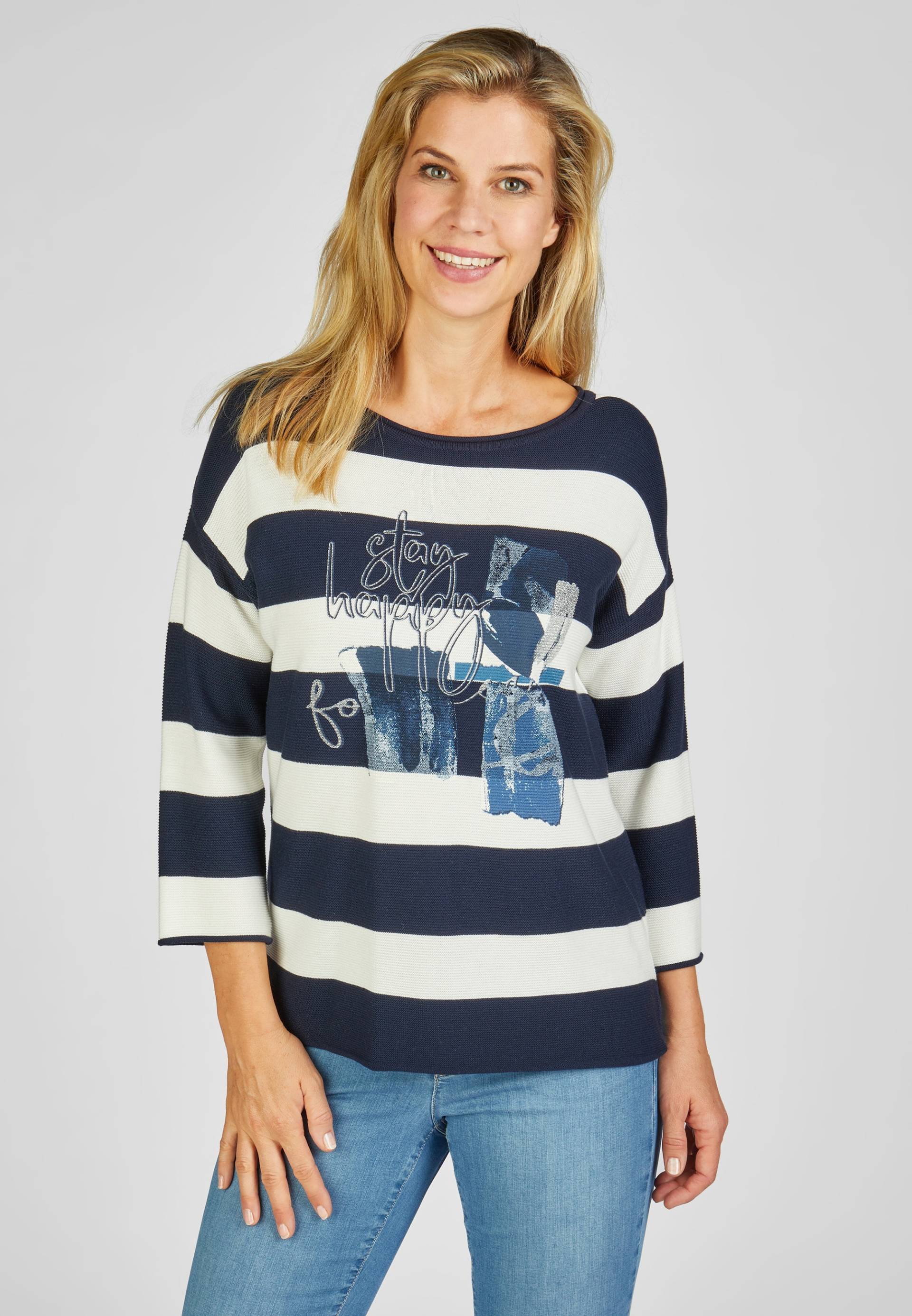 Rabe 3/4 Arm-Pullover, mit Print von Rabe