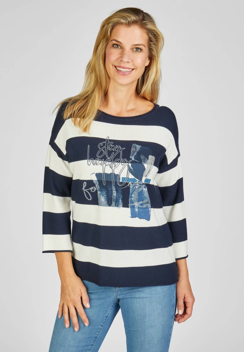 Rabe 3/4 Arm-Pullover, mit Print von Rabe