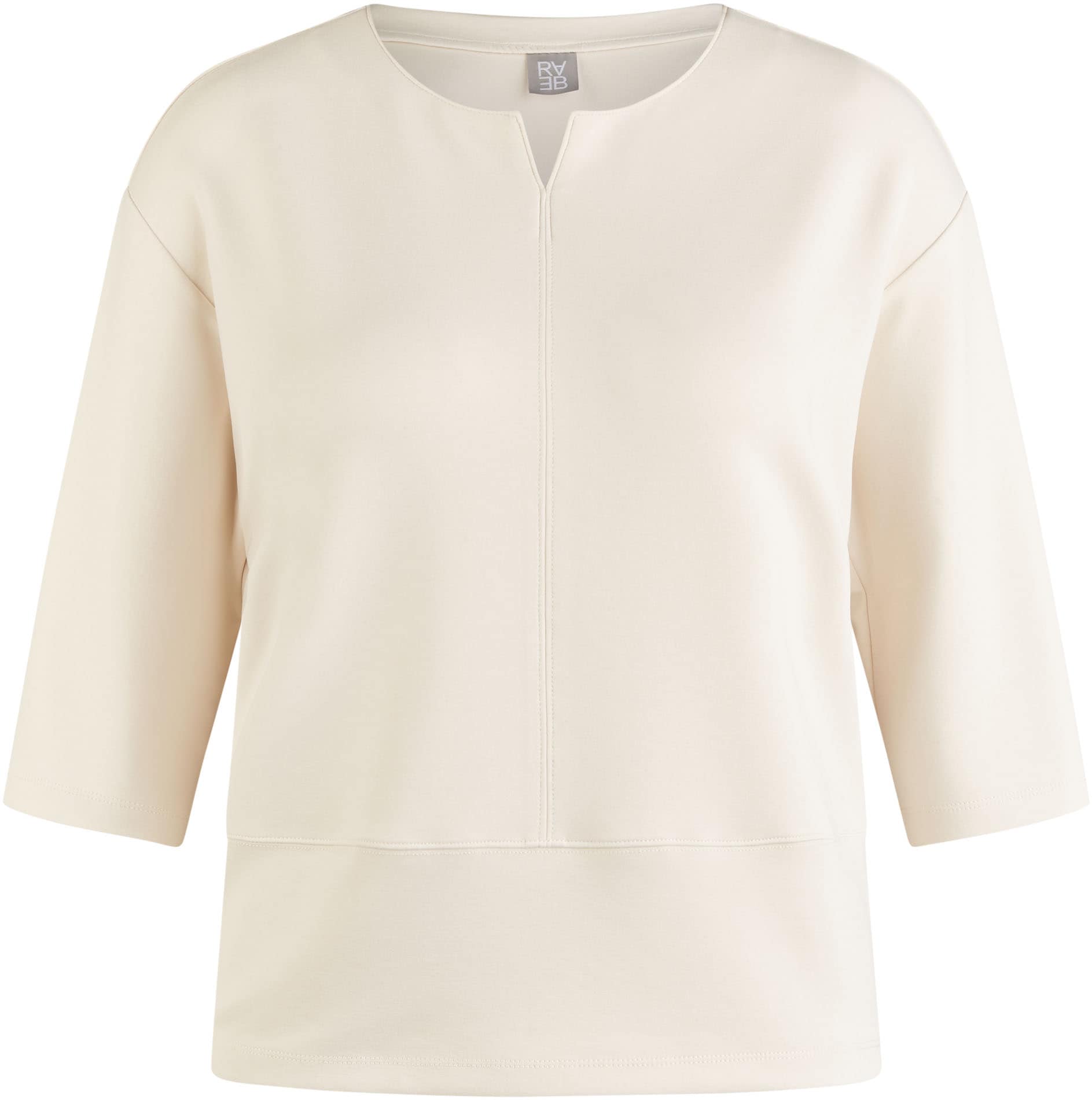 Rabe 3/4-Arm-Shirt, mit V-Schlitz und Kontrastnähten Rabe 3/4-Arm-Shirt, mit V-Schlitz und Kontrastnähten von Rabe