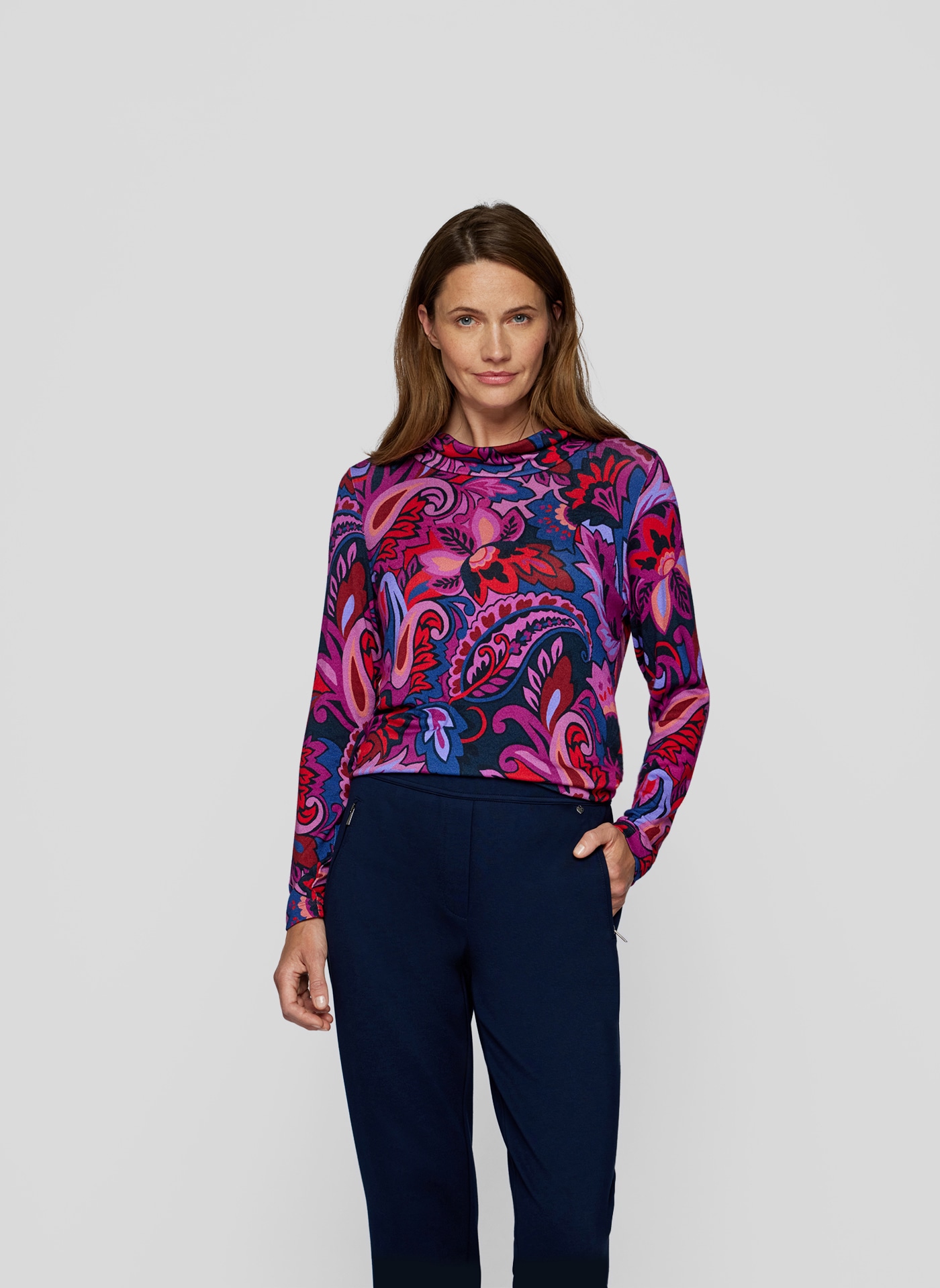 Rabe Langarmshirt, mit floralem Allover-Print von Rabe