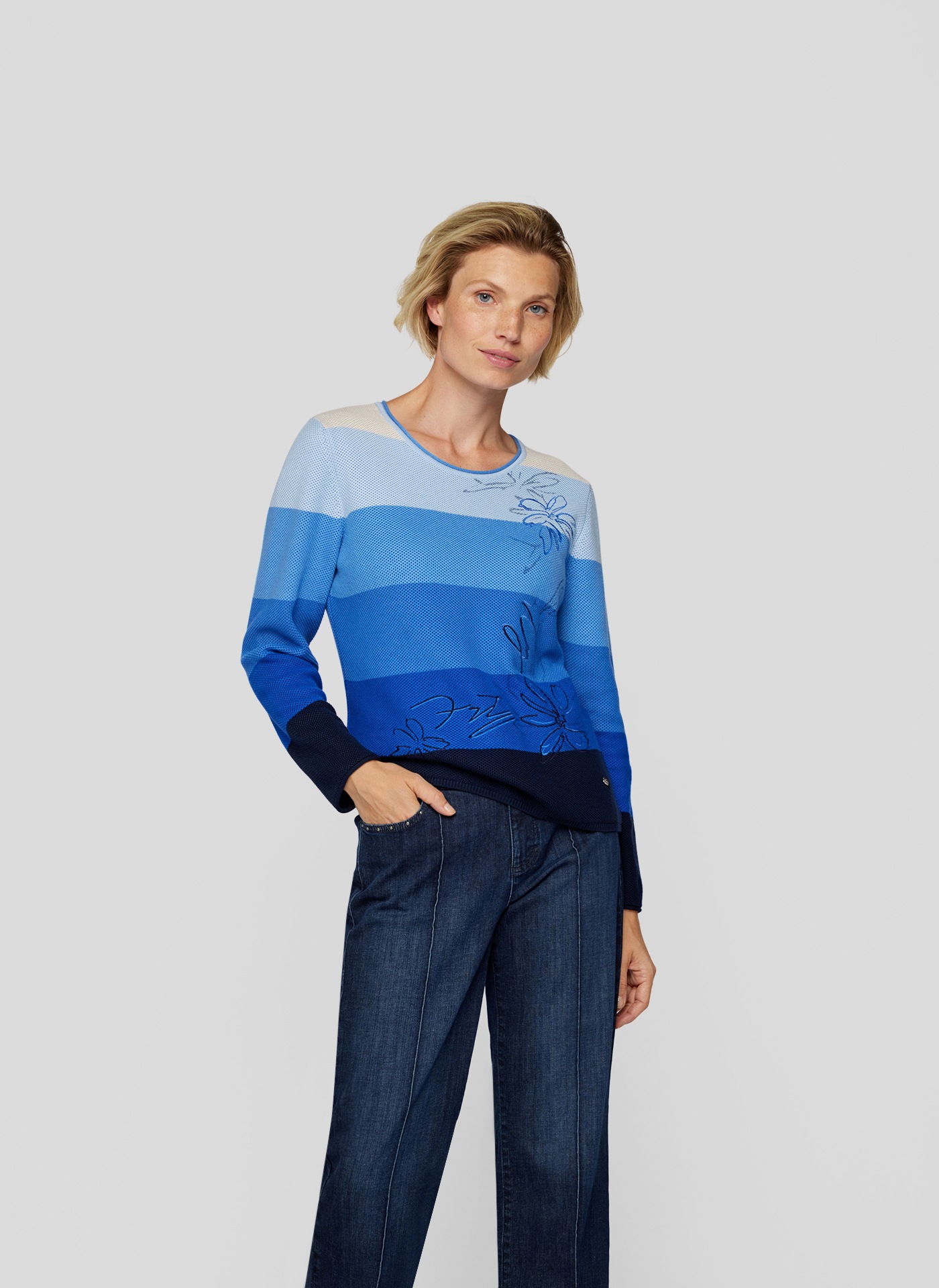 Rabe Strickpullover, gestreift, im Colorblocking-Design Rabe Strickpullover, gestreift, im Colorblocking-Design von Rabe