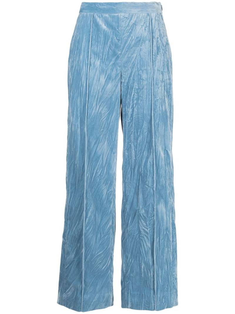 Rachel Comey Giro velvet straight-leg trousers - Blue von Rachel Comey