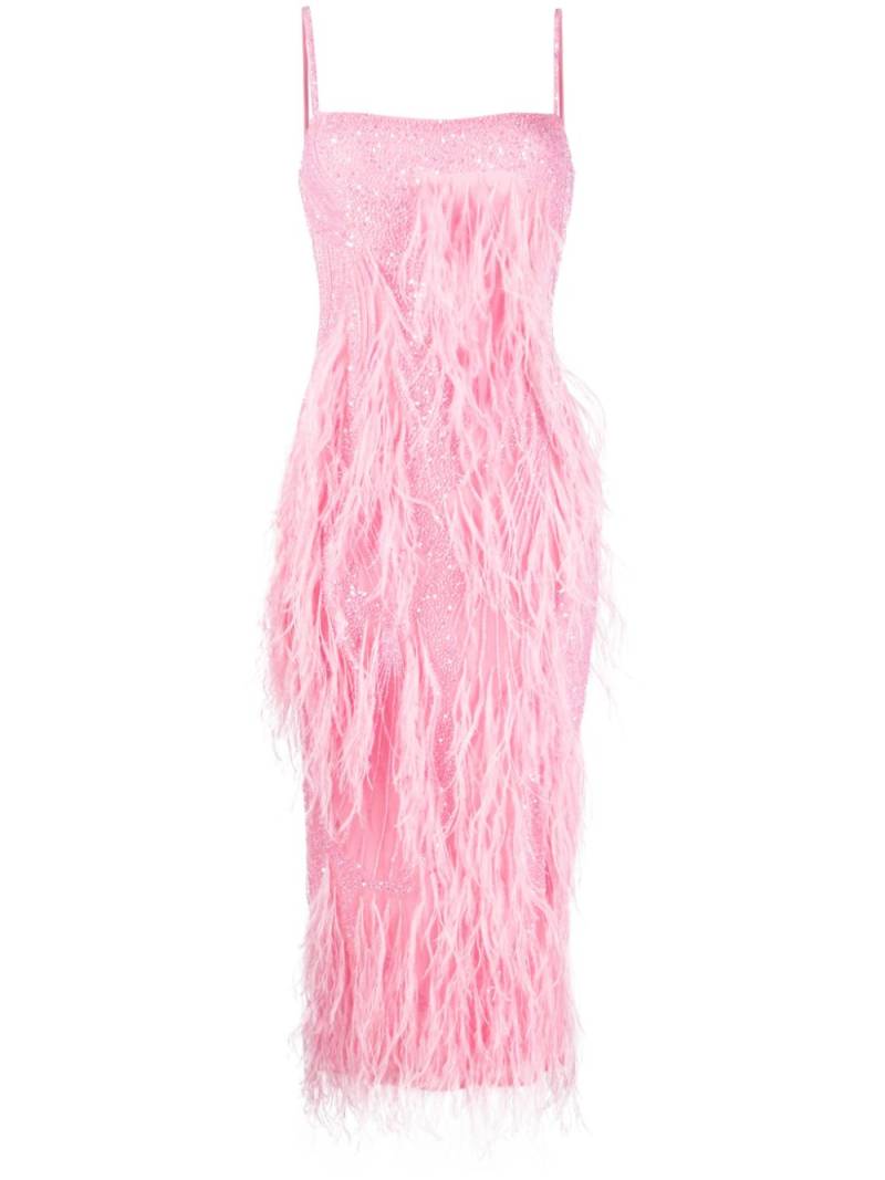 Rachel Gilbert Alice sequined midi dress - Pink von Rachel Gilbert