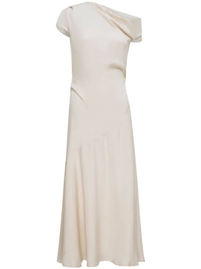 Rachel Gilbert Aries crepe midi dress - Neutrals von Rachel Gilbert