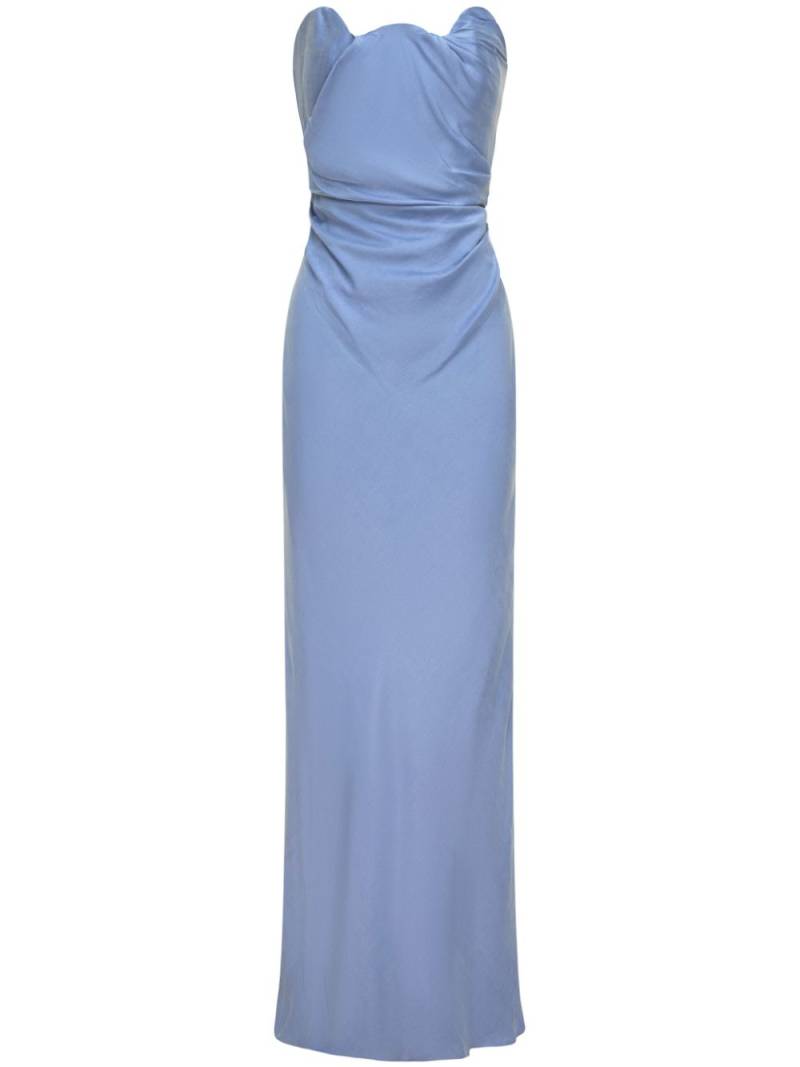 Rachel Gilbert Aries draped maxi dress - Blue von Rachel Gilbert