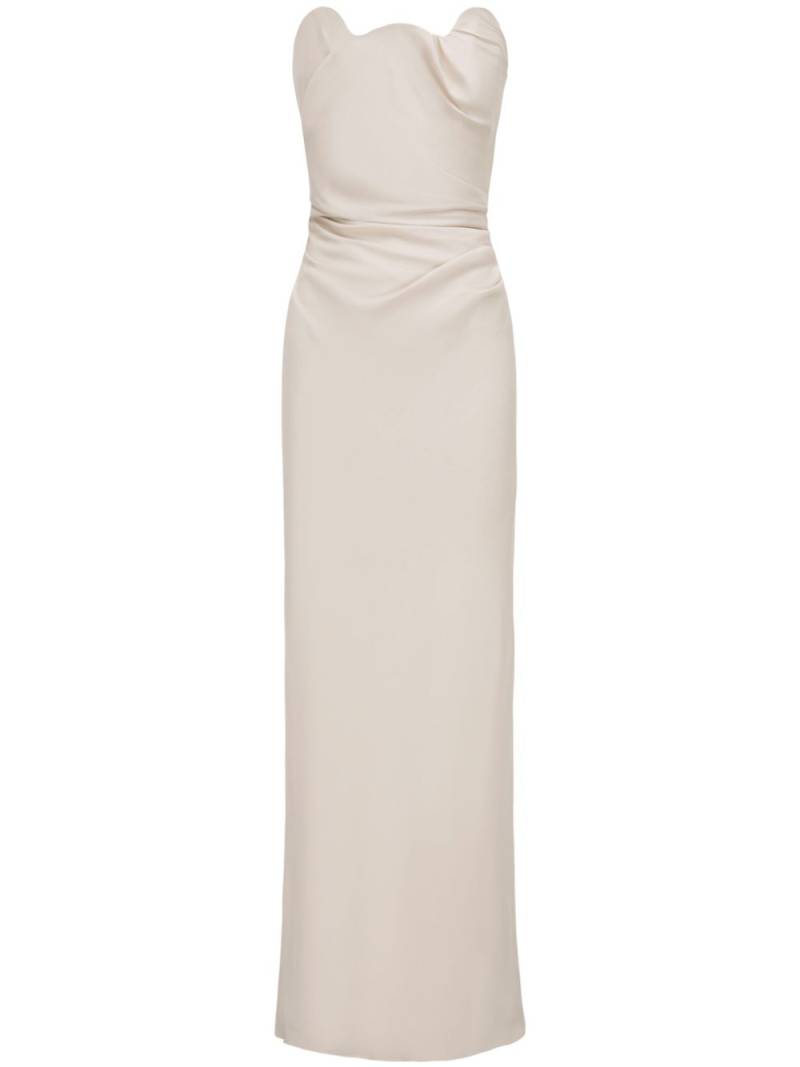 Rachel Gilbert Aries draped maxi dress - Neutrals von Rachel Gilbert