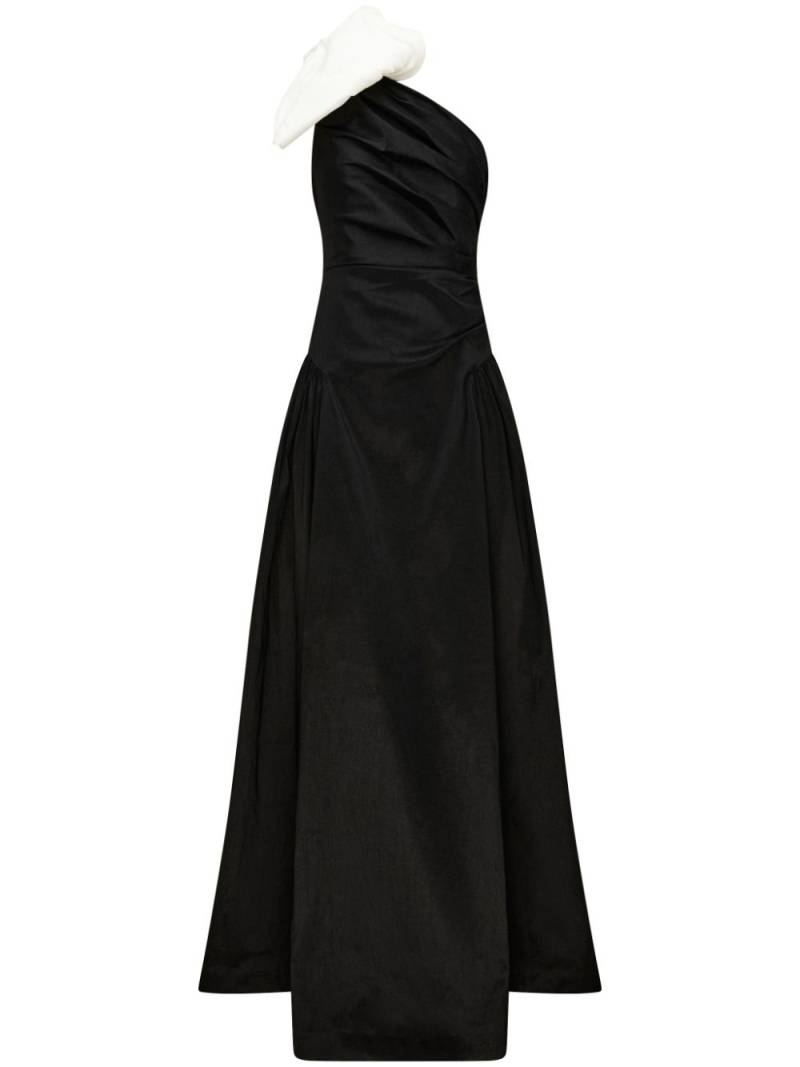 Rachel Gilbert Banks one-shoulder taffeta gown - Black von Rachel Gilbert