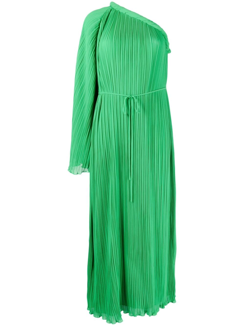 Rachel Gilbert Crio plissé-effect midi dress - Green von Rachel Gilbert