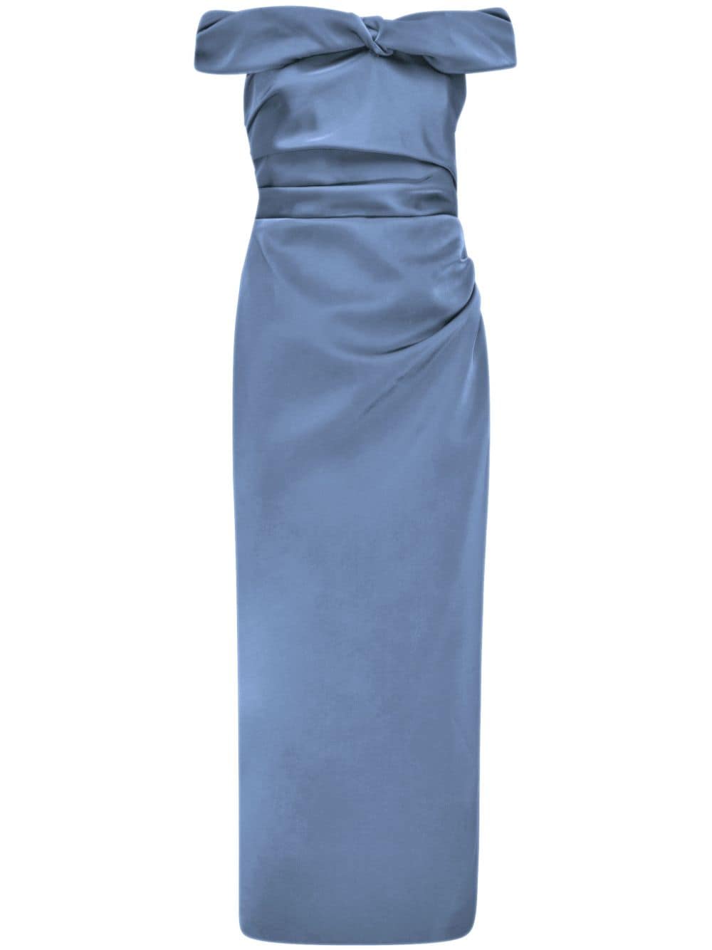 Rachel Gilbert Daria open-shoulder midi dress - Blue von Rachel Gilbert