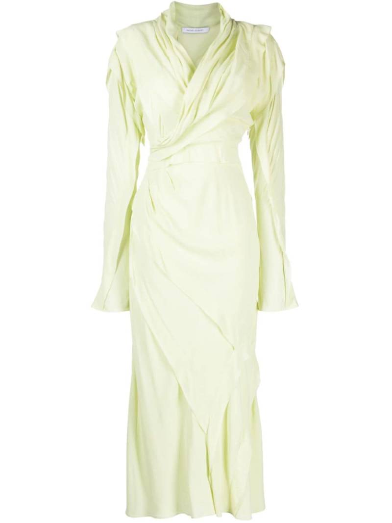 Rachel Gilbert Delfy wrap midi dress - Green von Rachel Gilbert