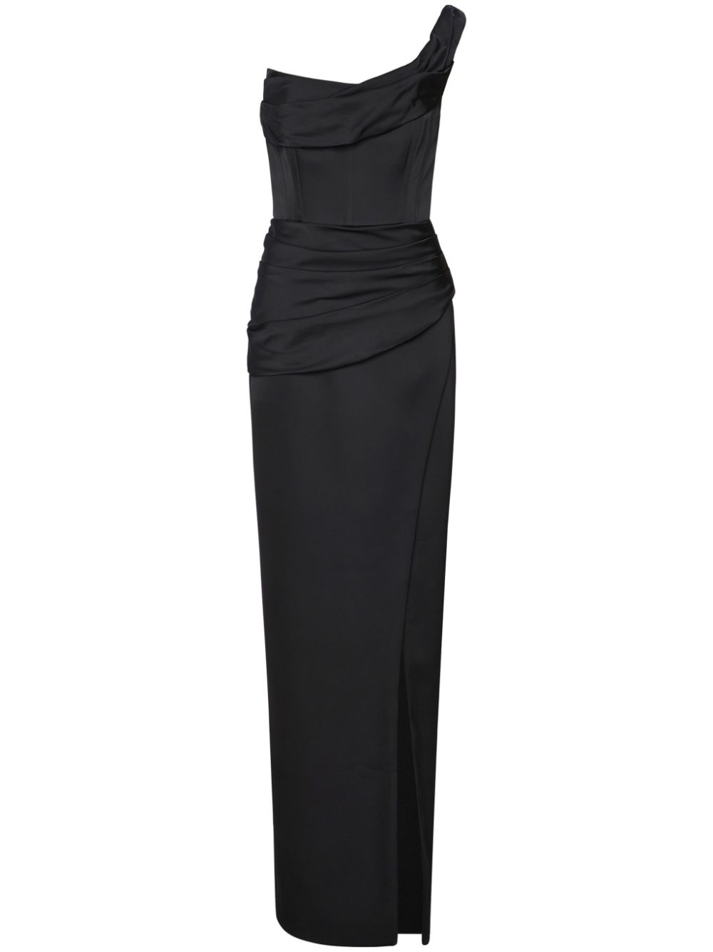 Rachel Gilbert Duke draped-detailed gown - Black von Rachel Gilbert