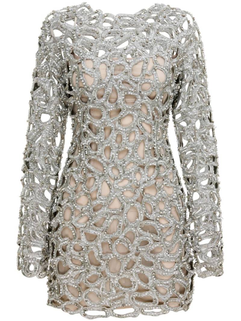 Rachel Gilbert Everett cut-out mini dress - Silver von Rachel Gilbert