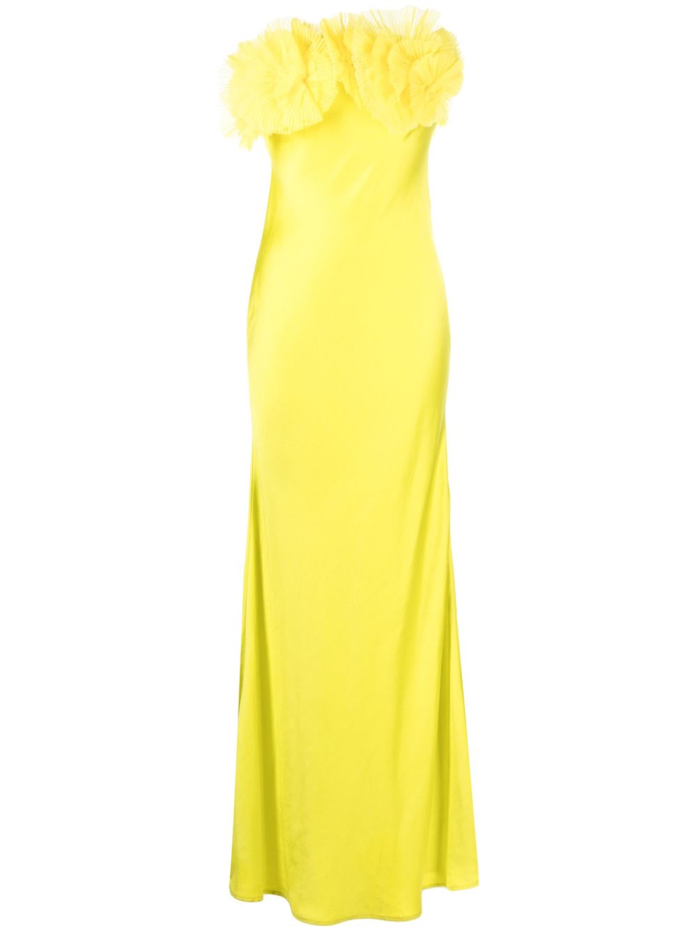 Rachel Gilbert Eyelar floral-appliqué gown - Yellow von Rachel Gilbert