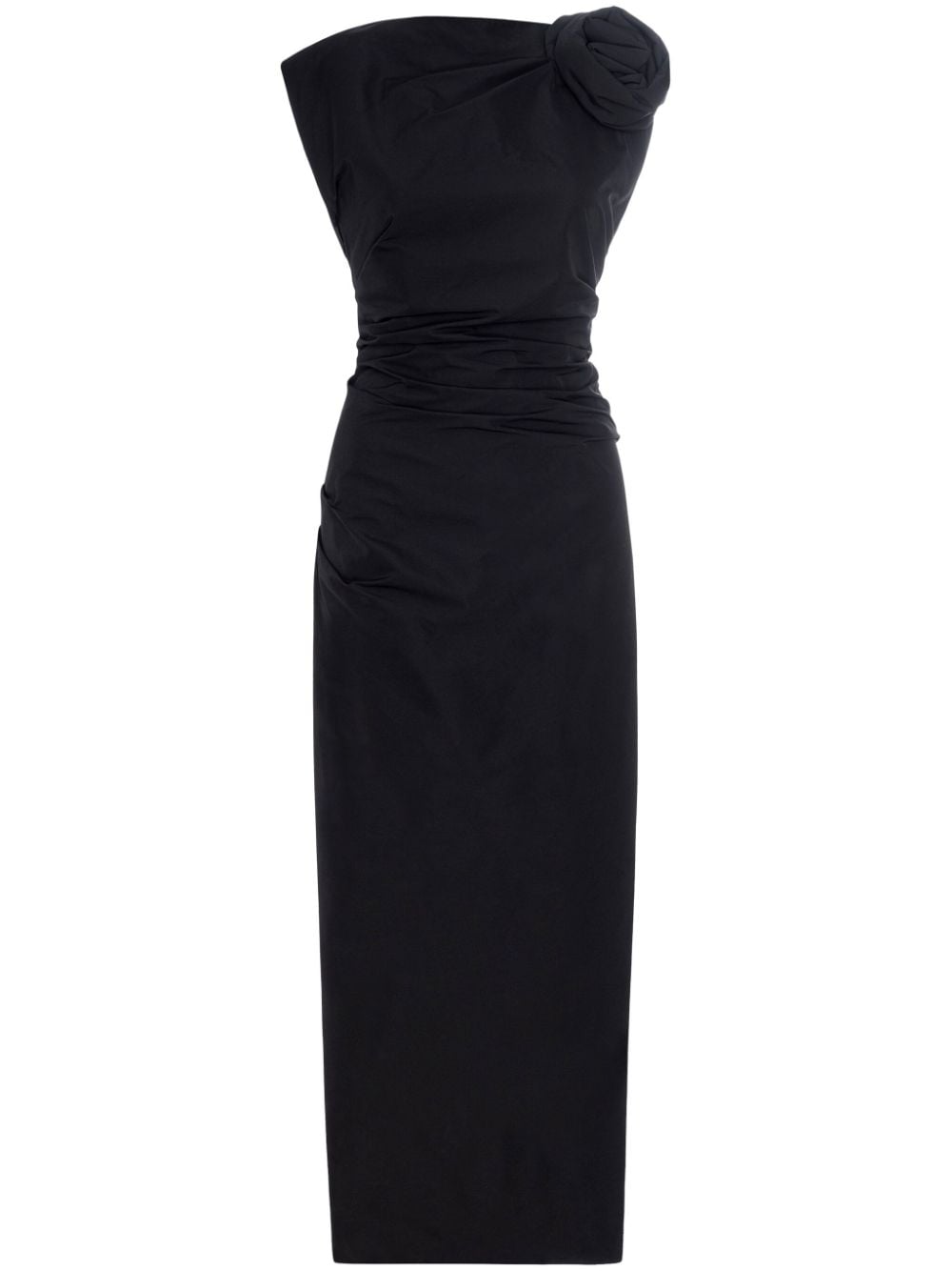 Rachel Gilbert Henley midi dress - Black von Rachel Gilbert