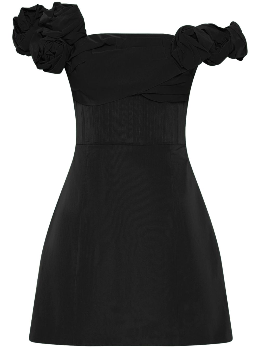 Rachel Gilbert Henley mini dress - Black von Rachel Gilbert