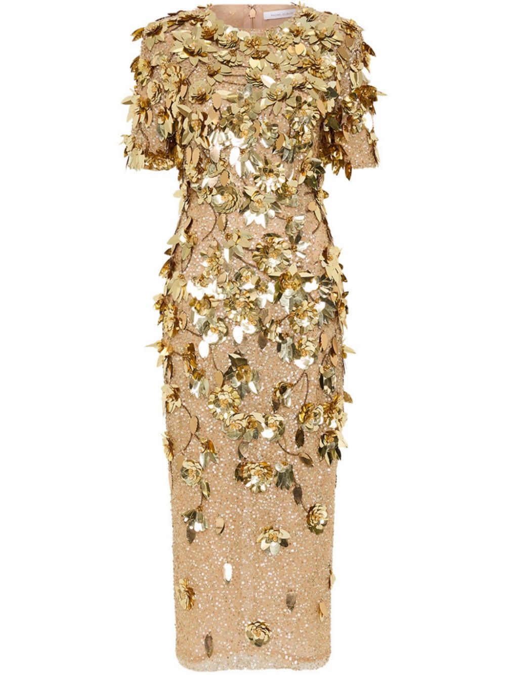 Rachel Gilbert Hugo midi dress - Gold von Rachel Gilbert