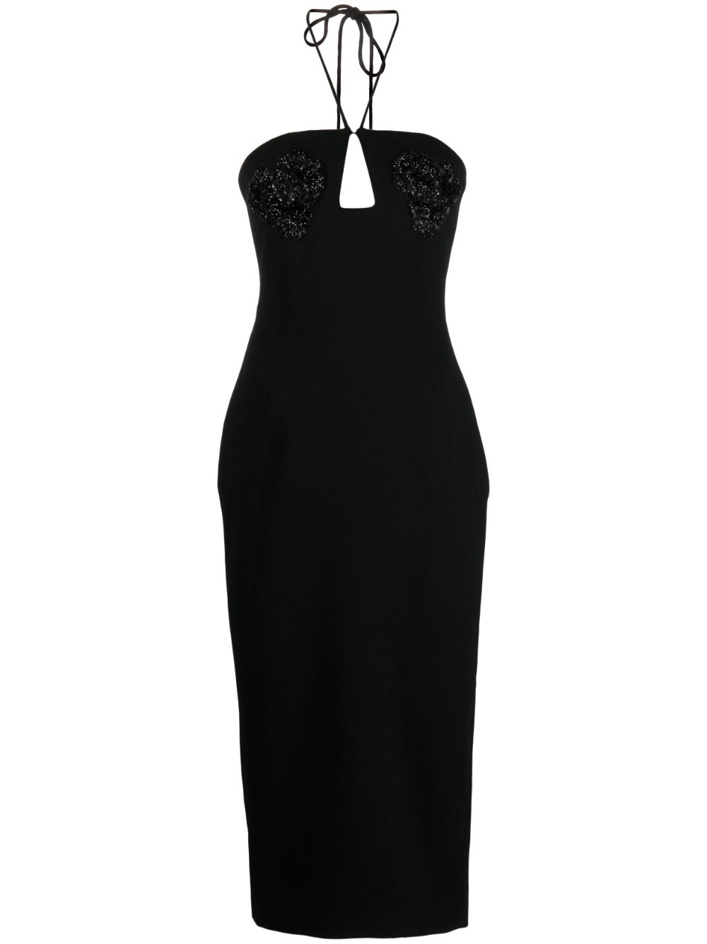 Rachel Gilbert Lucie halterneck midi dress - Black von Rachel Gilbert