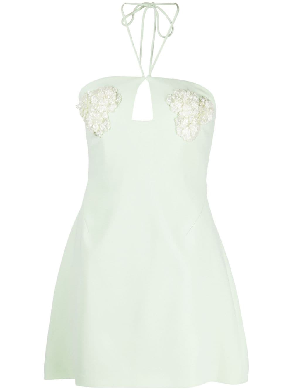 Rachel Gilbert Lucie halterneck minidress - Green von Rachel Gilbert