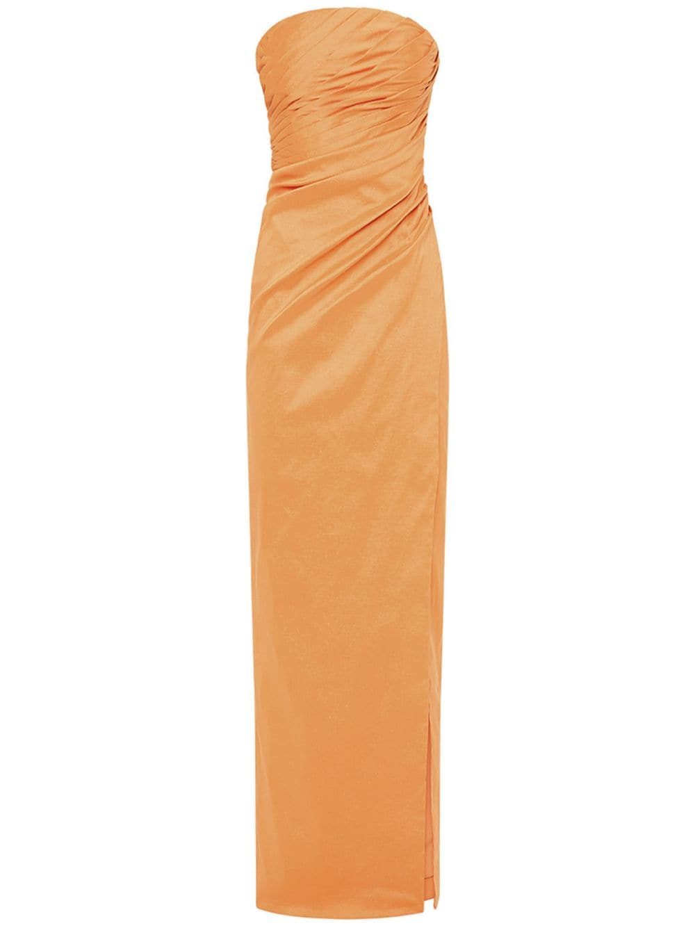 Rachel Gilbert Mira strapless midi dress - Orange von Rachel Gilbert