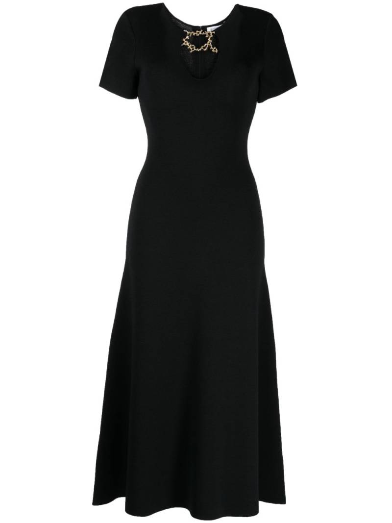 Rachel Gilbert Paloma embellished flared dress - Black von Rachel Gilbert