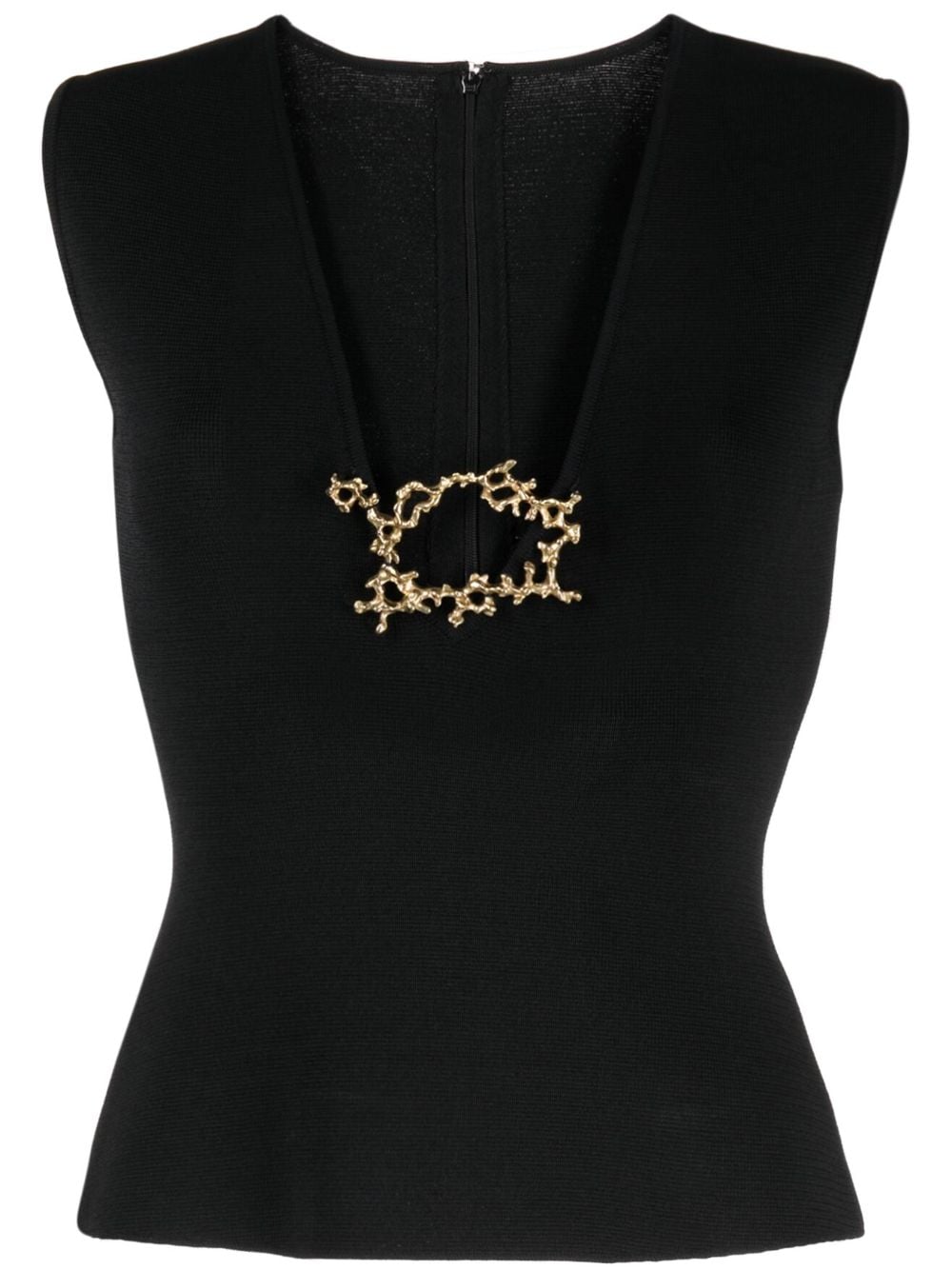 Rachel Gilbert Paloma ring-embellished top - Black von Rachel Gilbert